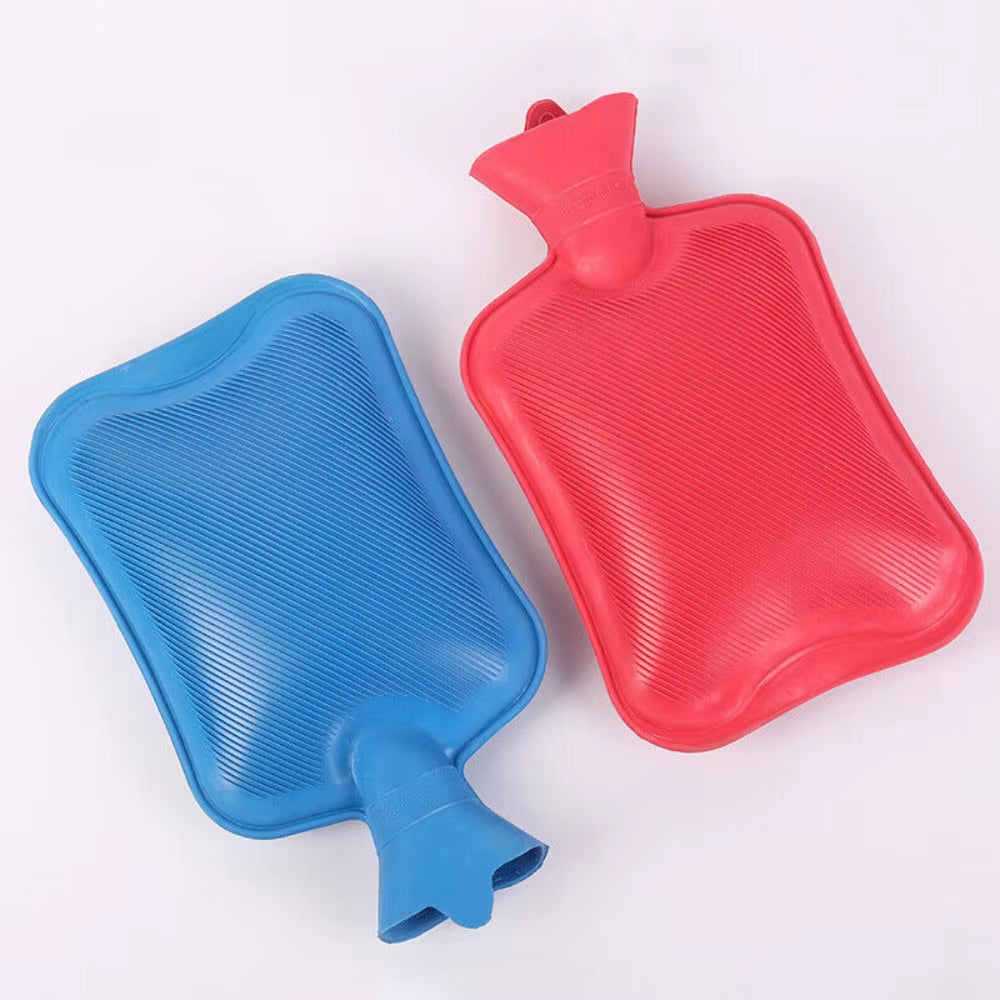 3 Pack 2L HOT WATER BOTTLE NATURAL RUBBER WARMER LARGE PAIN RELIEF HEAT ACHING