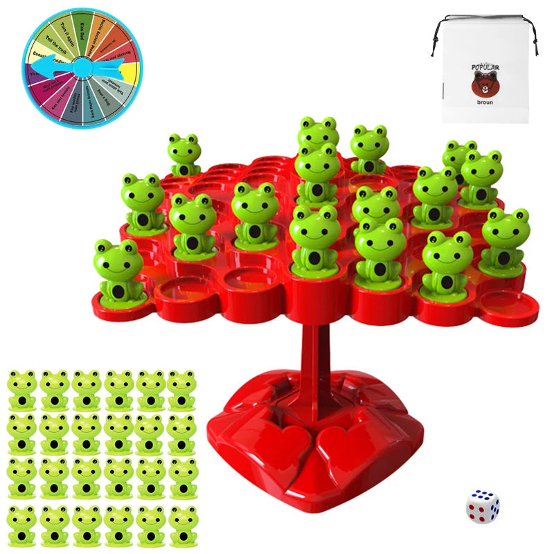  Toy Balancing Puzzle Board  for Kids Frog Balance Tree Educational Parent-Child Interaction Tabletop Game Toys