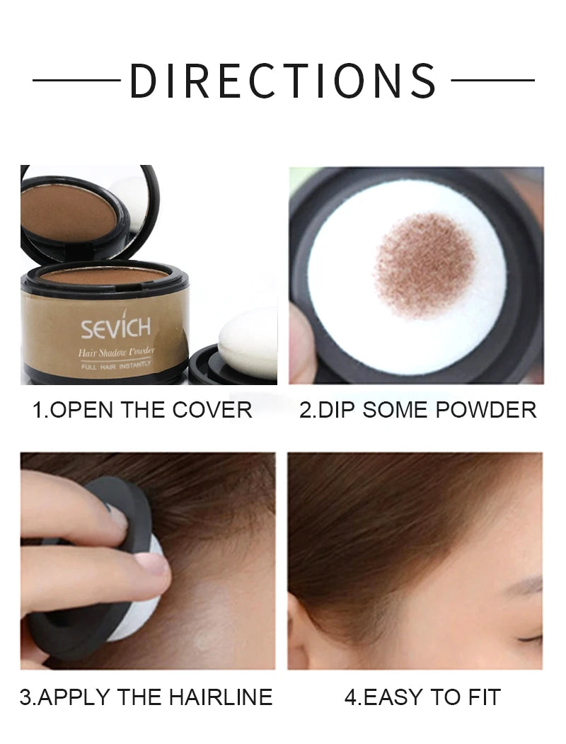 2023  Hair Powder Hairline Powder 4G Hairline Shadow Powder Makeup Hair Concealer Natural Cover Unisex Hair Loss Product