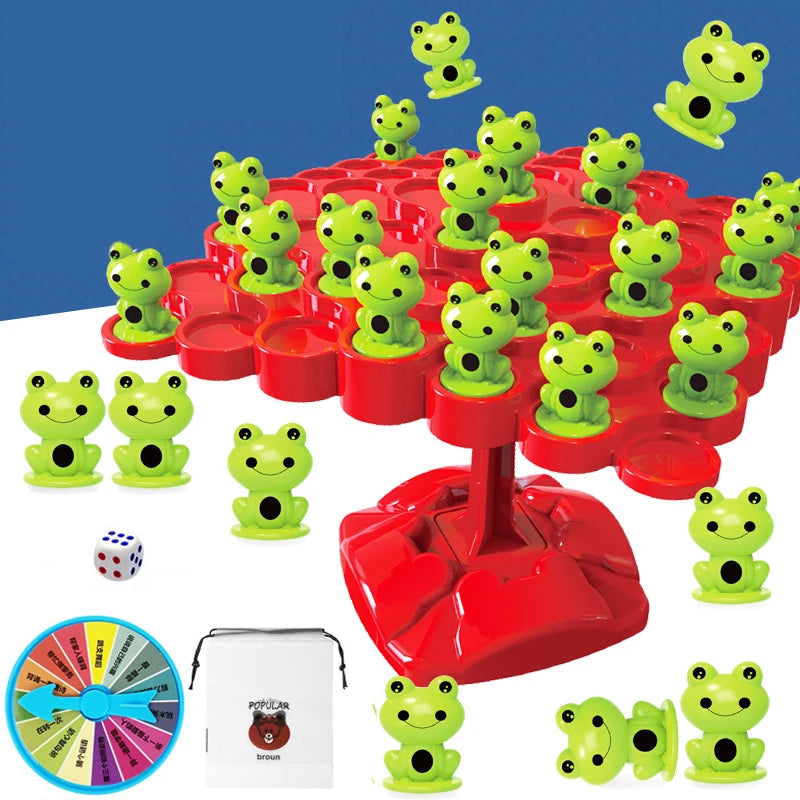  Toy Balancing Puzzle Board  for Kids Frog Balance Tree Educational Parent-Child Interaction Tabletop Game Toys