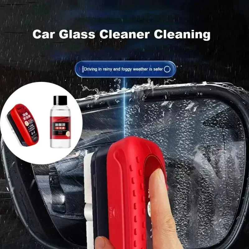 Car Glass Cleaner Cleaning Agent Restoring Windshield Luster Strongly Remove Dirt Car Glass Cleaning Brush Wash and Maintenance