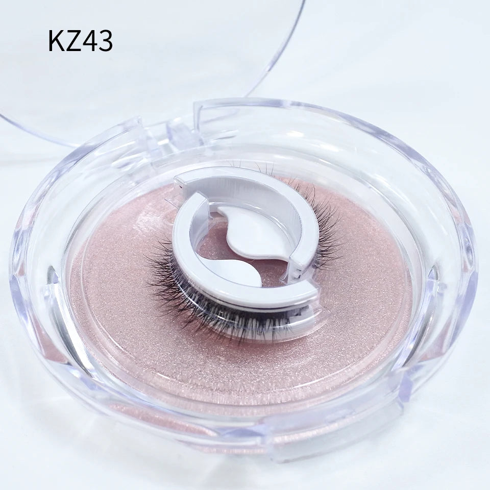 Self Adhesive Eyelashes Glue-Free Reusable 3D Wispy Thick Natural Lashes Makeup Fake Eyelashes